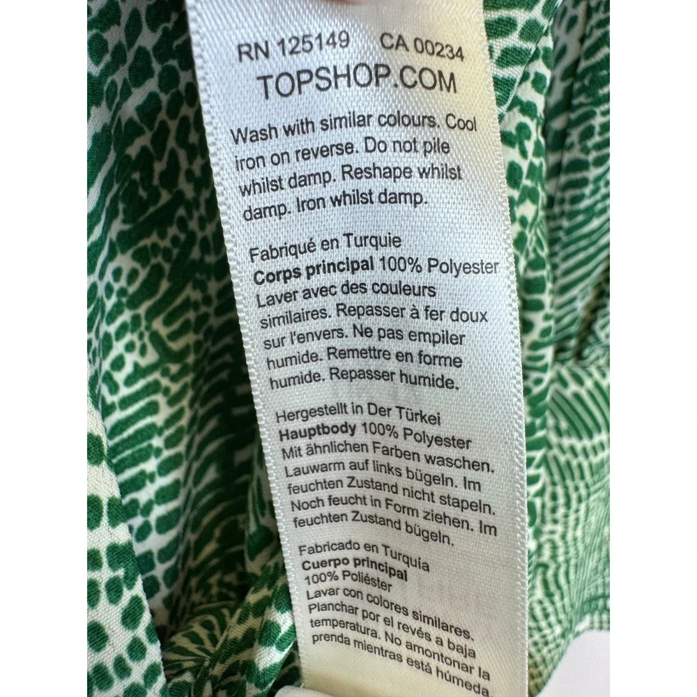 Topshop green white